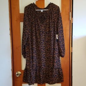Old Navy black floral dress size XL NWT